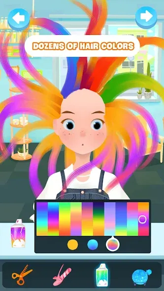 Hair salon games : Hairdresser [MOD: безлимитные монеты и все прически] — Скачать бесплатно (APK) — скриншот 1