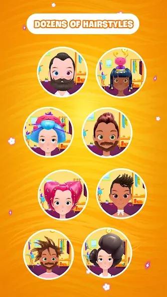 Hair salon games : Hairdresser [MOD: безлимитные монеты и все прически] — Скачать бесплатно (APK) — скриншот 4