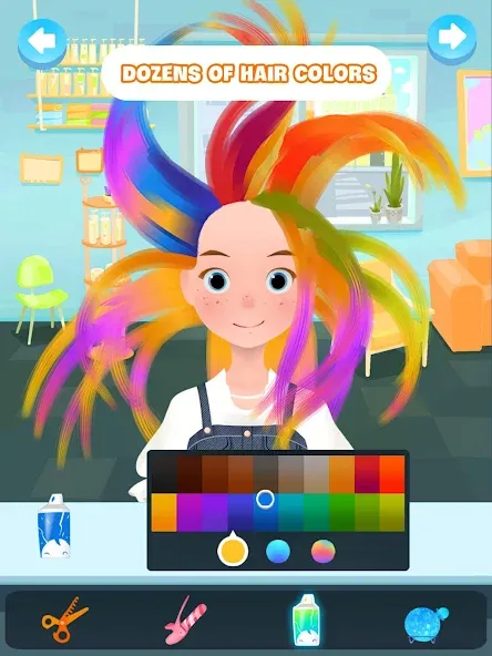 Hair salon games : Hairdresser [MOD: безлимитные монеты и все прически] — Скачать бесплатно (APK) — скриншот 5