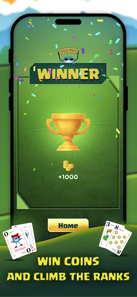 Скачать взлом Play Nine: Golf Card Game [MOD: безлимитные монеты и все уровни] — скриншот 4
