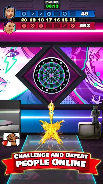 Darts Club: PvP Multiplayer [MOD: безлимитные монеты и улучшения] — Скачать бесплатно (APK) — скриншот 2