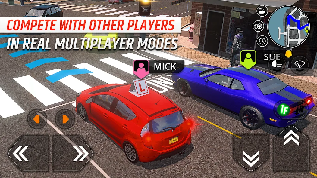 Скачать Car Driving School Simulator [MOD: безлимитные деньги и все машины открыты] на телефон — скриншот 5