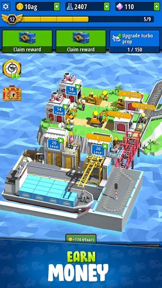 Idle Inventor - Factory Tycoon [MOD: безлимитные деньги и ресурсы] — Скачать бесплатно (APK) — скриншот 4