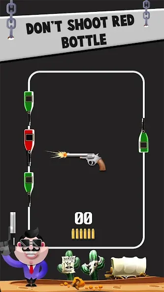 Bottle Shooting VS Gun [MOD: безлимитные патроны и точная стрельба] (Бесплатно / APK) — скриншот 2