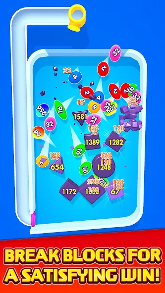 Скачать Bounce Merge [MOD: безлимитные жизни и усиленные бонусы] на телефон — скриншот 2