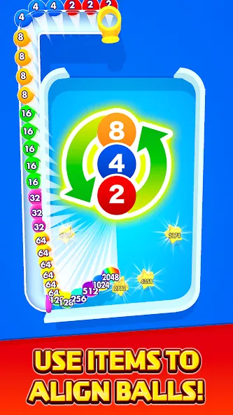 Скачать Bounce Merge [MOD: безлимитные жизни и усиленные бонусы] на телефон — скриншот 4