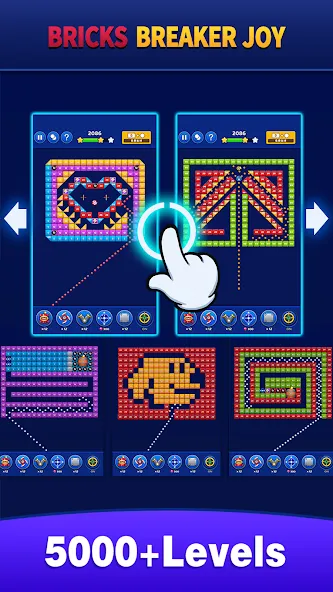 Bricks Breaker Joy [MOD: безлимитные жизни и усилители] — Скачать бесплатно (APK) — скриншот 5