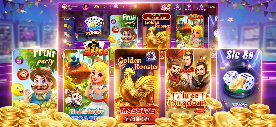 Скачать Happy Poker Slots [MOD: безлимитные монеты и бонусы] на телефон — скриншот 3