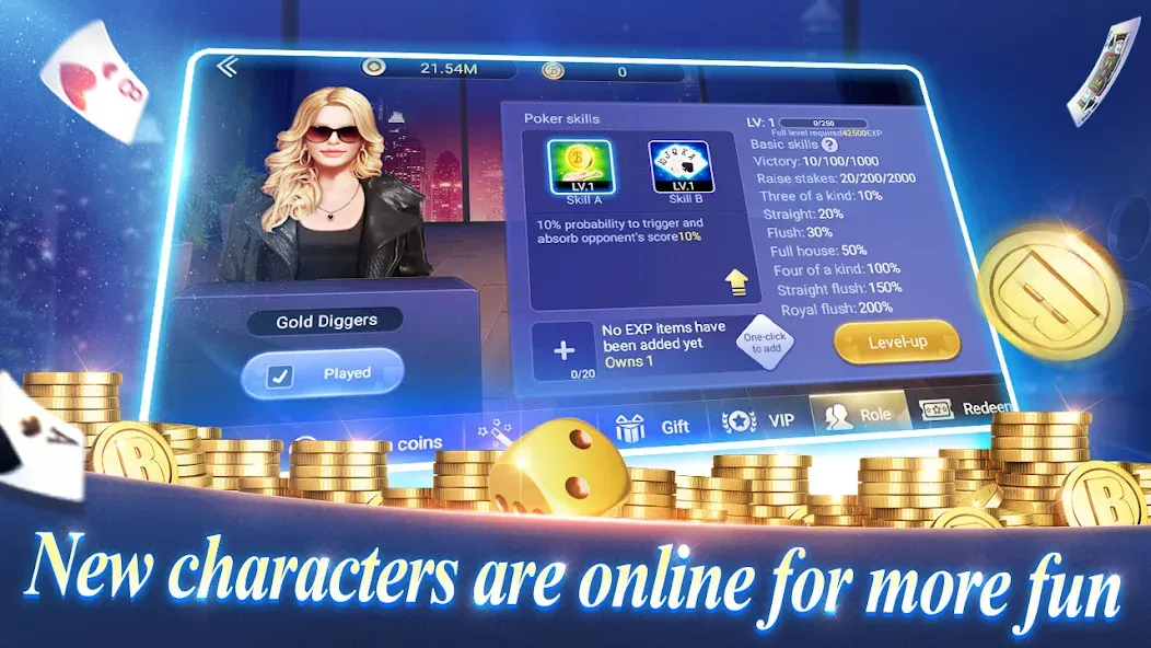 Скачать Texas Poker English (Boyaa] [MOD: безлимитные фишки и премиум разблокирован] — скриншот 1