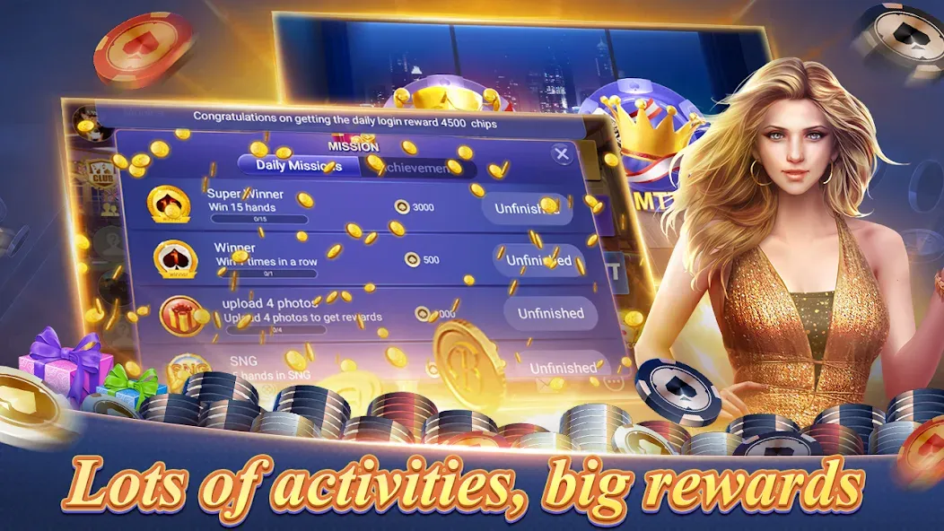 Скачать Texas Poker English (Boyaa] [MOD: безлимитные фишки и премиум разблокирован] — скриншот 4