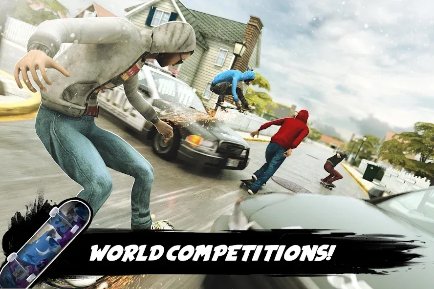 True Skateboarding Ride Style [MOD: открыты все доски и трюки] (Бесплатно / APK) — скриншот 5