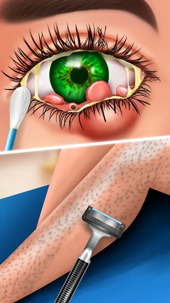 Взломанная ASMR Doctor Makeup Salon games [MOD: новые макияжи и без рекламы] на Андроид — скриншот 4
