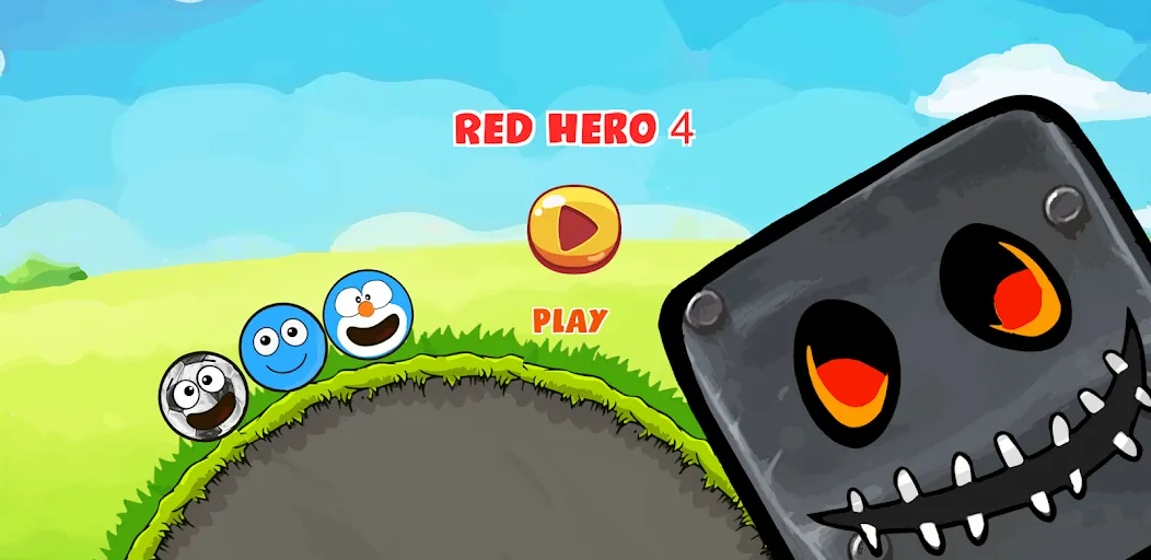 Взломанная Red Hero 4 - red bounce ball 5 [MOD: без рекламы и все уровни открыты] на Андроид — скриншот 1