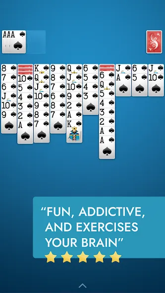 Spider Solitaire [MOD: без рекламы и без ограничений] на Андроид — скриншот 2