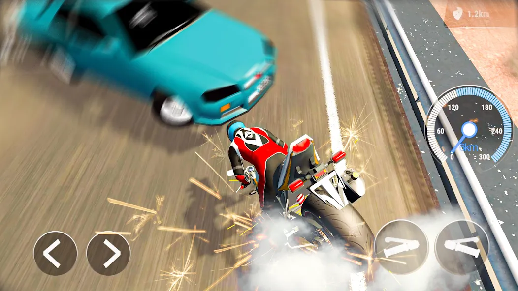Скачать взлом Moto Bike Race 3D Motorcycles [MOD: безлимитные деньги и нитро] — скриншот 3
