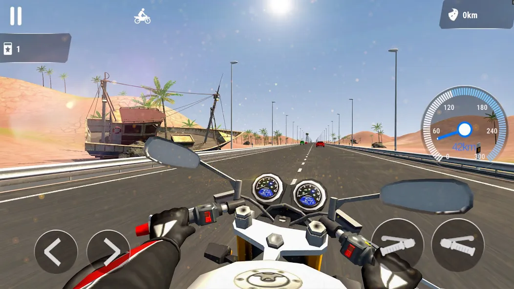 Скачать взлом Moto Bike Race 3D Motorcycles [MOD: безлимитные деньги и нитро] — скриншот 4