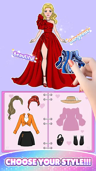 Paper Doll: Fashion Dress Up [MOD: безлимитные монеты и все наряды] — Скачать бесплатно (APK) — скриншот 5