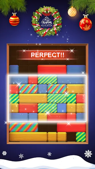 Скачать взлом Falling Blocks: Sliding Puzzle [MOD: безлимитные подсказки и ходы] — скриншот 3