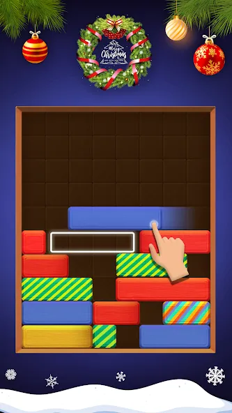 Скачать взлом Falling Blocks: Sliding Puzzle [MOD: безлимитные подсказки и ходы] — скриншот 5
