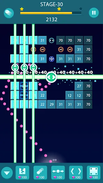 Скачать Bricks and Balls - Brick Game [MOD: без рекламы и бесконечные жизни] — скриншот 3