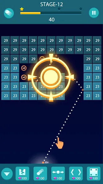 Скачать Bricks and Balls - Brick Game [MOD: без рекламы и бесконечные жизни] — скриншот 4