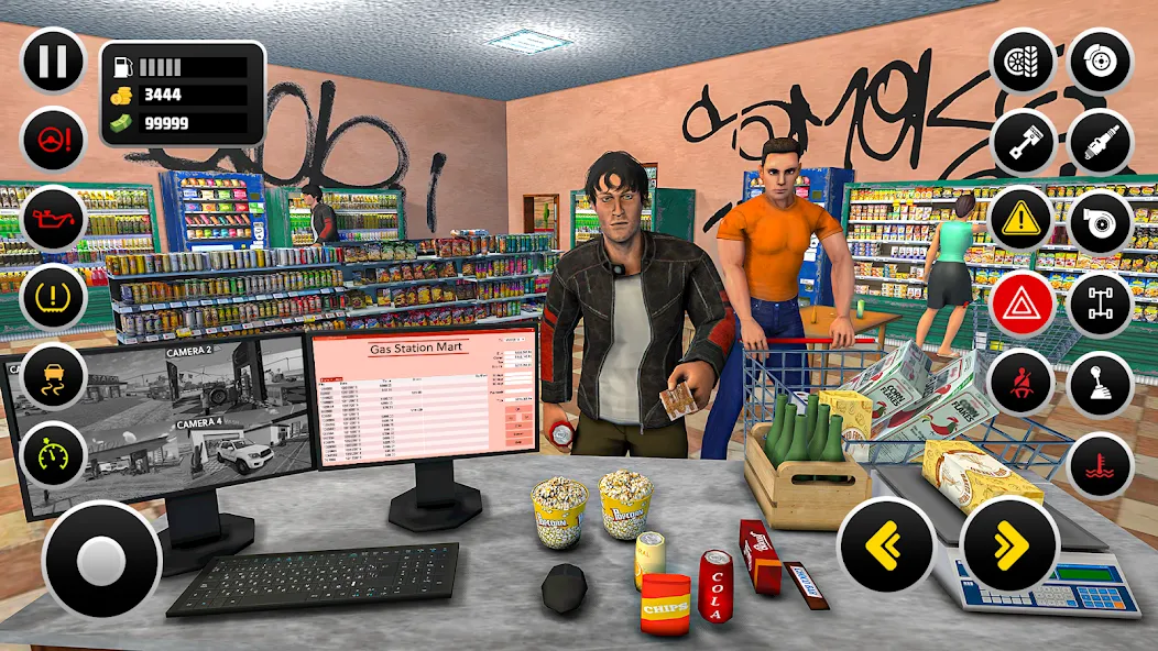 Gas Station Simulator Games [MOD: безлимитные деньги и топливо] последняя версия — скриншот 5