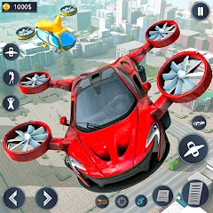 Взломанная Flying Car Robot Game Car Game [MOD: безлимитные деньги и все машины открыты] на Андроид