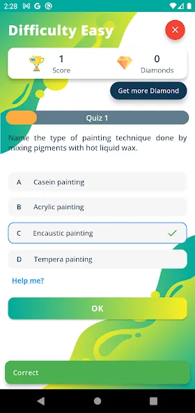 Ultimate Art Quiz [MOD: открыты все картины и подсказки] на Андроид — скриншот 4