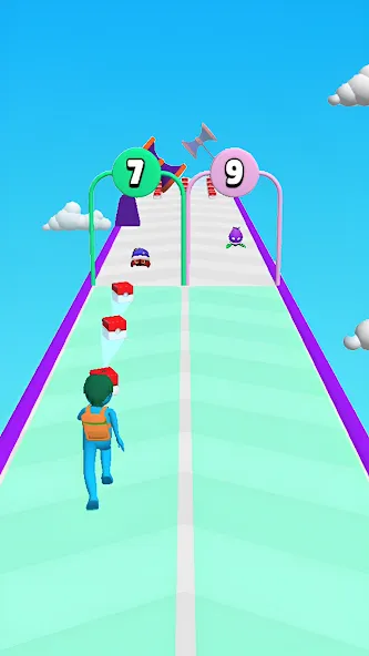 Скачать взлом Merge Run Monster 3D Battle [MOD: безлимитные монеты и разблокированы персонажи] — скриншот 1