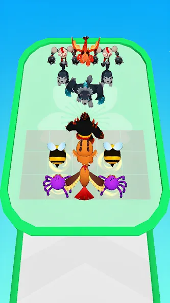 Скачать взлом Merge Run Monster 3D Battle [MOD: безлимитные монеты и разблокированы персонажи] — скриншот 4