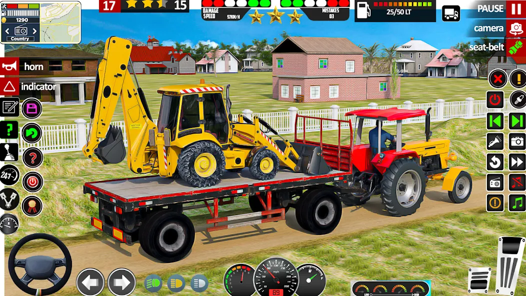 Скачать взлом Indian Tractor Game Farming 3D [MOD: безлимитные деньги и топливо] — скриншот 1