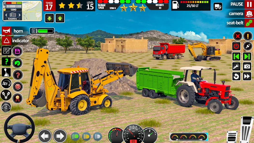 Скачать взлом Indian Tractor Game Farming 3D [MOD: безлимитные деньги и топливо] — скриншот 2
