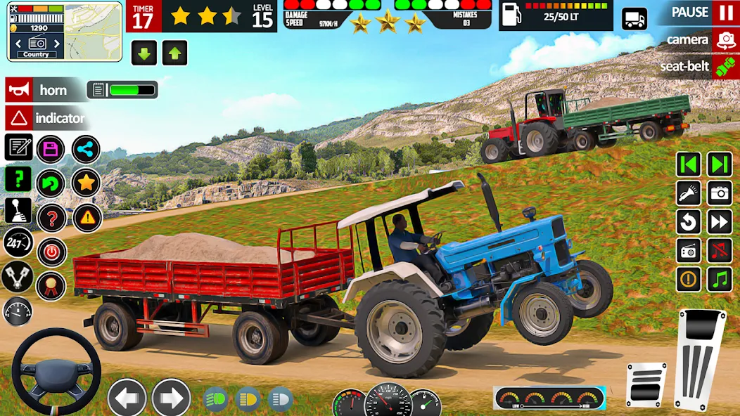 Скачать взлом Indian Tractor Game Farming 3D [MOD: безлимитные деньги и топливо] — скриншот 3