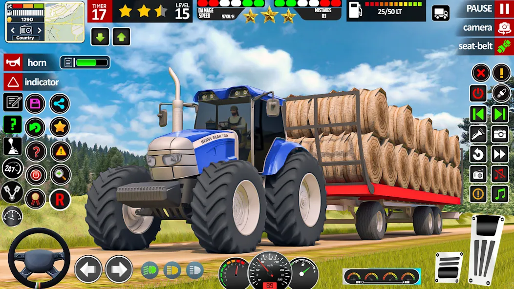 Скачать взлом Indian Tractor Game Farming 3D [MOD: безлимитные деньги и топливо] — скриншот 5