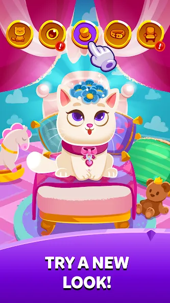 Взломанная Bubbu Jewels - Merge Puzzle [MOD: безлимитные жизни и бустеры] на Андроид — скриншот 2