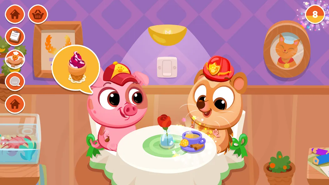 Bubbu Restaurant - My Cat Game [MOD: много монет и все блюда открыты] последняя версия — скриншот 4
