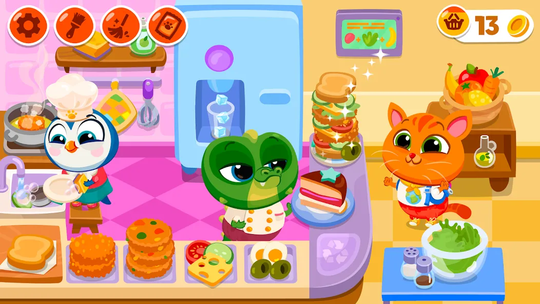 Взломанная Bubbu School - My Virtual Pets [MOD: безлимитные монеты и все питомцы] на Андроид — скриншот 2
