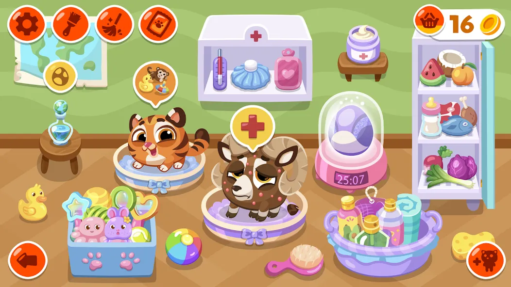 Взломанная Bubbu School - My Virtual Pets [MOD: безлимитные монеты и все питомцы] на Андроид — скриншот 5