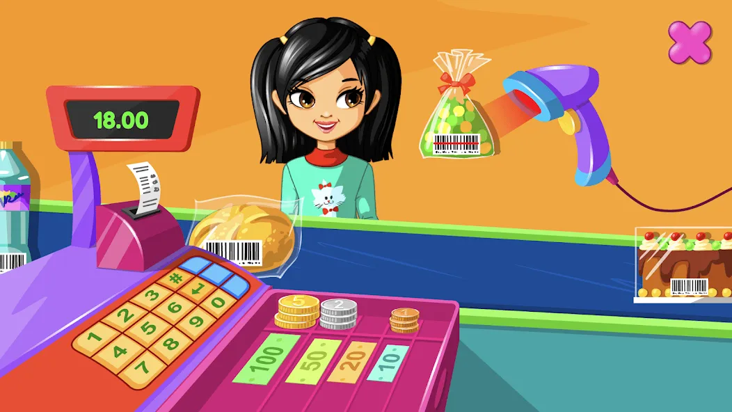 Скачать Supermarket Game [MOD: безлимитные деньги и товары открыты] на телефон — скриншот 1