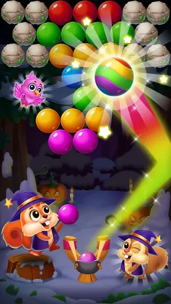 Скачать Bubble Shooter Rescue [MOD: безлимитные жизни и монеты] на телефон — скриншот 4