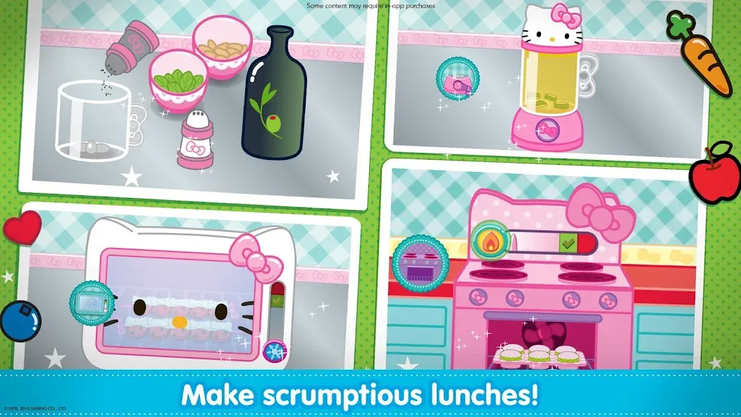 Скачать Hello Kitty Lunchbox [MOD: безлимитные монеты и все рецепты] на телефон — скриншот 2