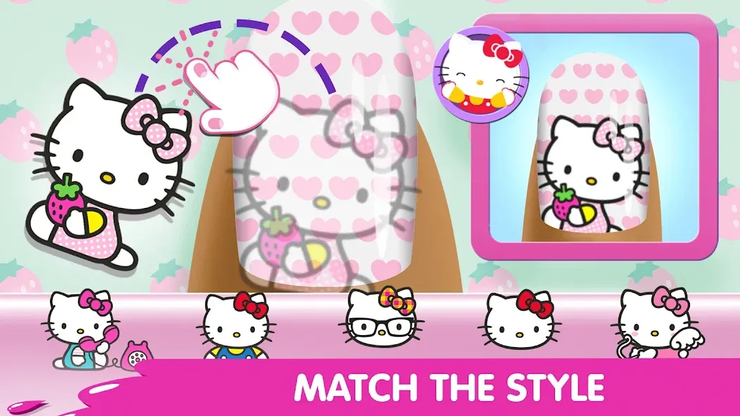 Взломанная Hello Kitty Nail Salon [MOD: безлимитные монеты и все инструменты] на Андроид — скриншот 3