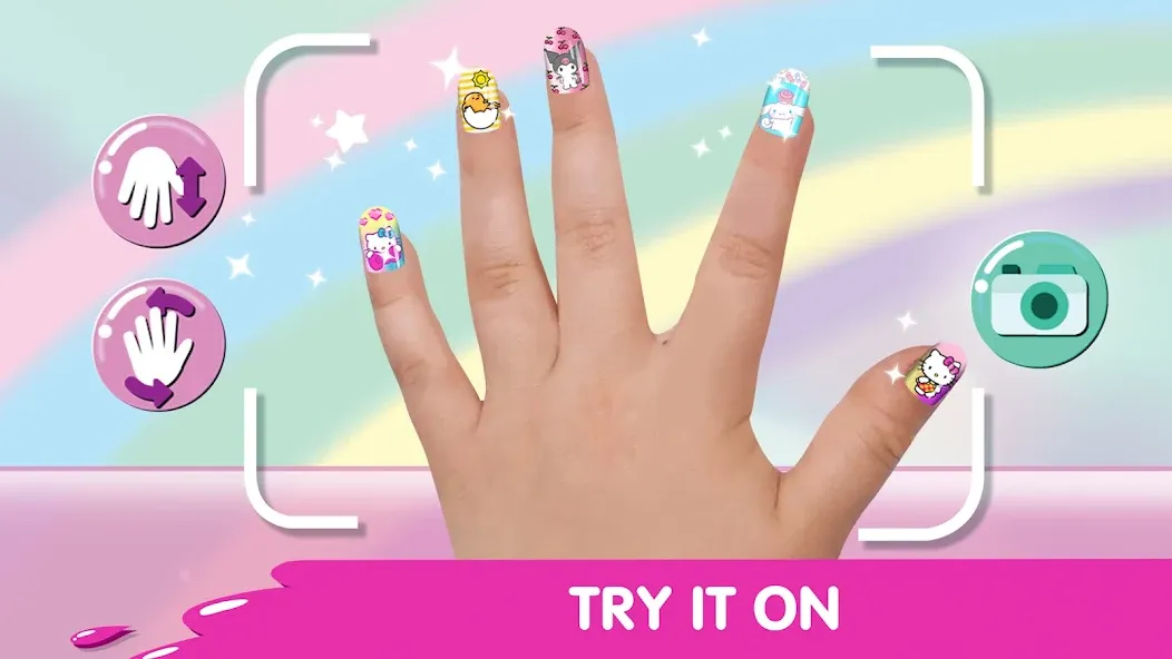 Взломанная Hello Kitty Nail Salon [MOD: безлимитные монеты и все инструменты] на Андроид — скриншот 4