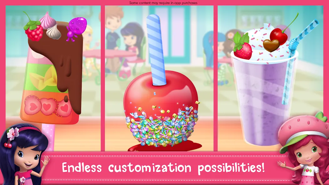 Скачать взлом Strawberry Shortcake Sweets [MOD: безлимитные сладости и открыты все уровни] — скриншот 2