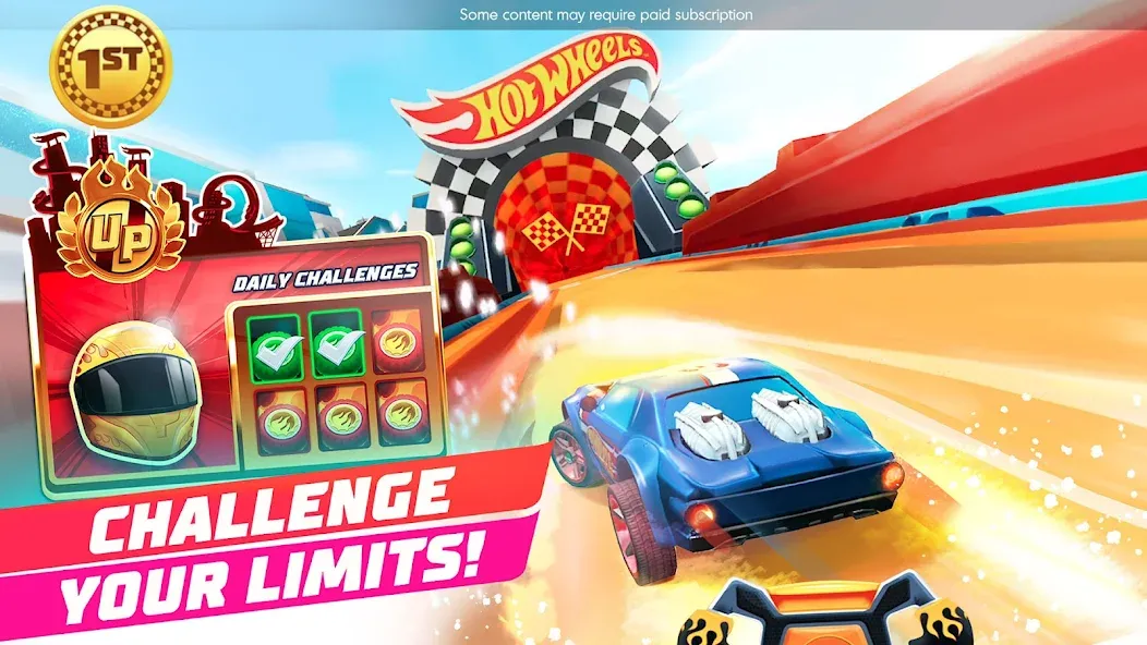 Скачать Hot Wheels Unlimited [MOD: безлимитные деньги и все машины] — скриншот 1