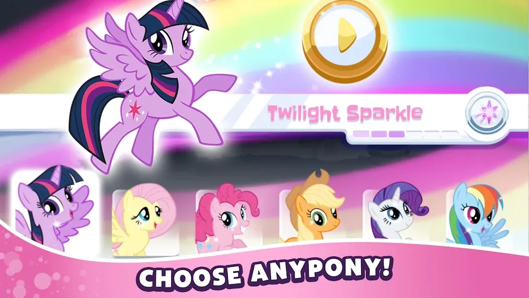 My Little Pony Rainbow Runners [MOD: безлимитные монеты и все персонажи] последняя версия — скриншот 1
