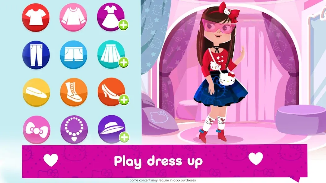 Взломанная Hello Kitty Fashion Star [MOD: безлимитные деньги и наряды] на Андроид — скриншот 2