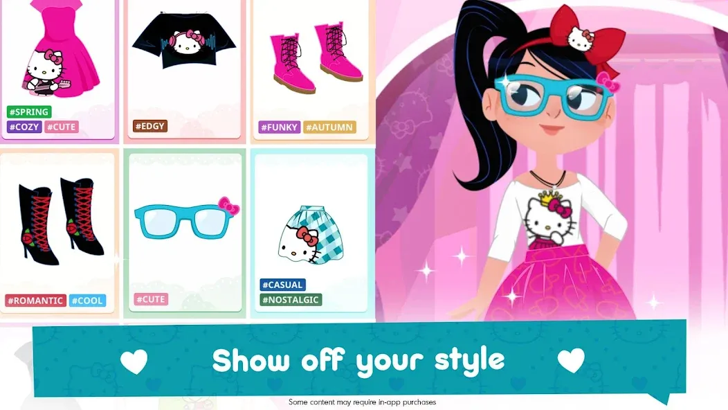 Взломанная Hello Kitty Fashion Star [MOD: безлимитные деньги и наряды] на Андроид — скриншот 5
