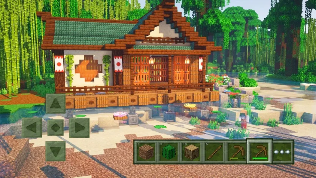 Craft World - Master Block 3D [MOD: бесконечные ресурсы и открытый мир] на Андроид — скриншот 1