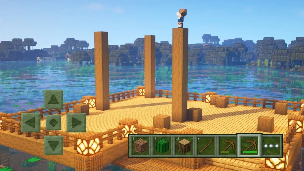 Craft World - Master Block 3D [MOD: бесконечные ресурсы и открытый мир] на Андроид — скриншот 3